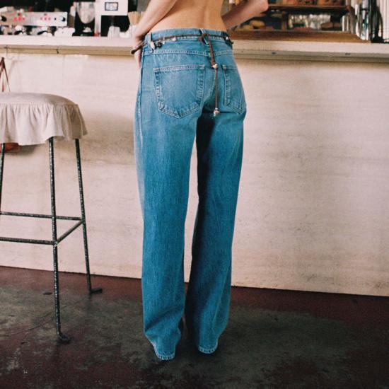  아모 데님 데님 팬츠 오데트 진 스머지 - AMO DENIM