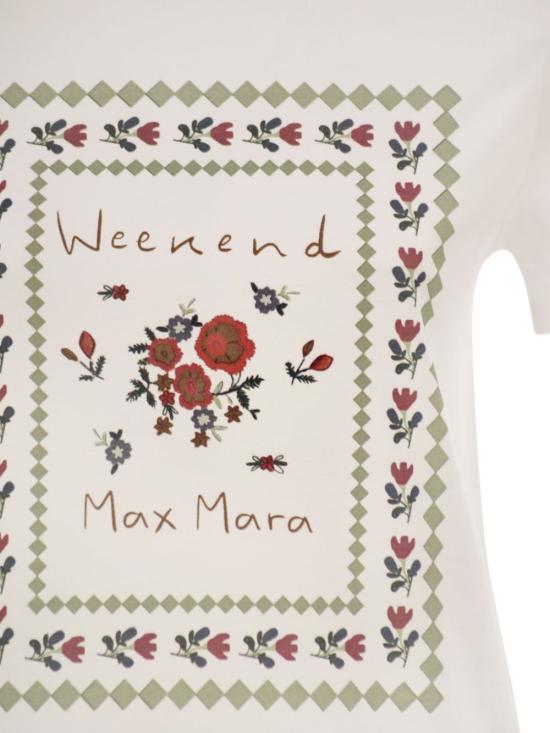 26FW 위켄드막스마라 반팔 티셔츠 2625976041 WKDEDISON005 Bianco - WEEKEND MAX MARA