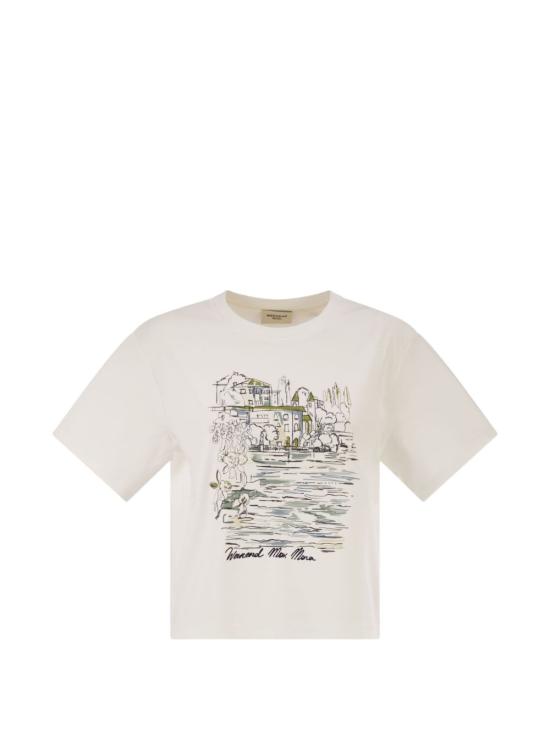 26FW 위켄드막스마라 반팔 티셔츠 2625976051 WKDSALA001 Bianco
