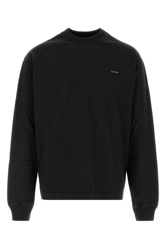 26FW 프라다 긴팔 티셔츠 UJL47DSOOO6281 F0002 Black