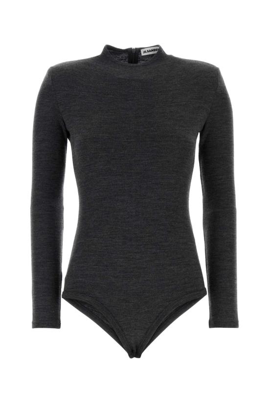 26FW 질샌더 바디수트 티셔츠 J03NC0355J20406 036 Grey