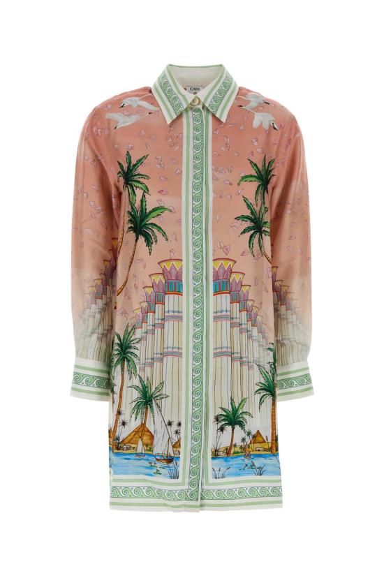 26FW 카사블랑카 셔츠 WPF26DR16701 ETHEREAL Printed