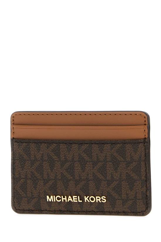 26FW 마이클 코어스 카드지갑 32F1GJ6D0B BROWN Printed - MICHAEL KORS