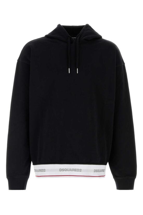 26FW 디스퀘어드2 후드 티셔츠 S71GU0768D25028 900 Black