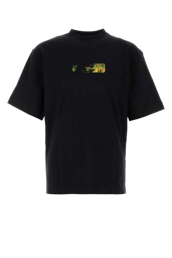 26FW 오프화이트 반팔 티셔츠 44MAA120F26J00D001 BLACK
