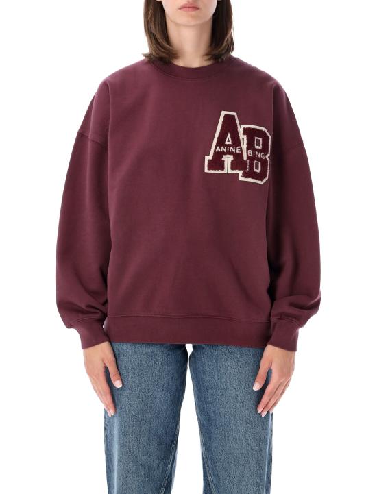 26FW 애니빙 긴팔 티셔츠 A0812601BGN28 BURGUNDY Viola