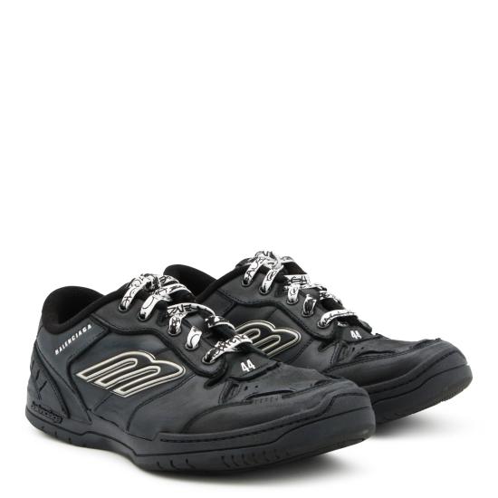 26FW 발렌시아가 햄튼스 미디움 원 아웃 스니커즈 841765 WCURB1000 BLACK - BALENCIAGA