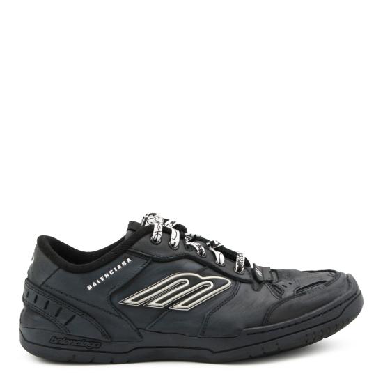26FW 발렌시아가 햄튼스 미디움 원 아웃 스니커즈 841765 WCURB1000 BLACK