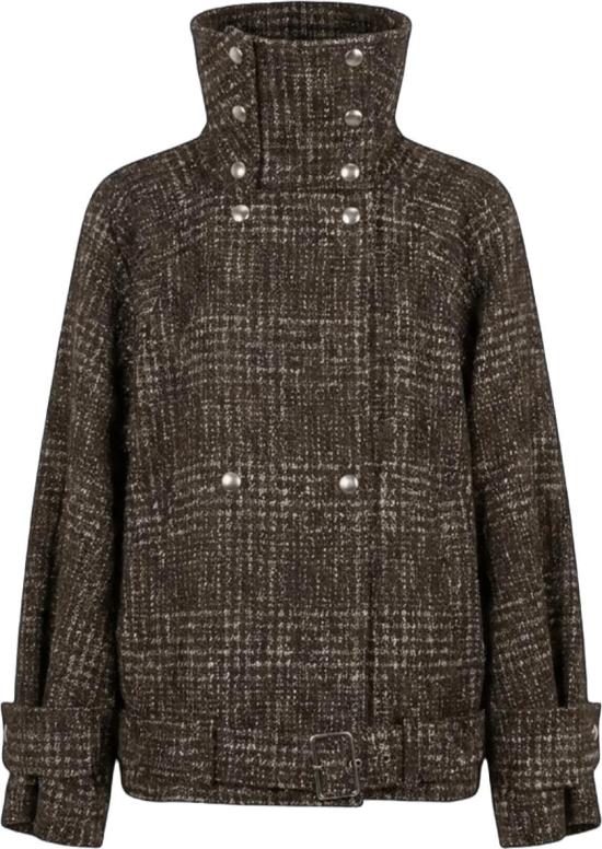 26FW 이로 자켓 IROWP137INJA26WEARTHYBROWNINJABIKERJACKETBROWNDESSIN