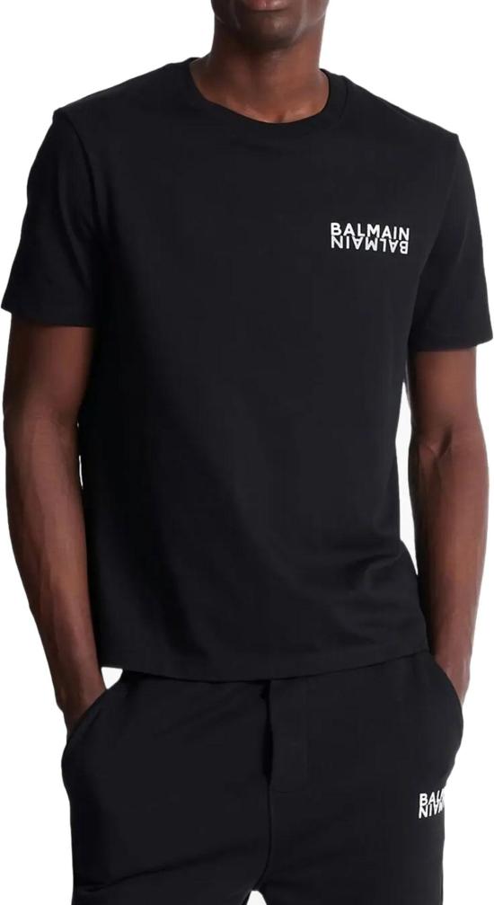 25FW 발망 반팔 티셔츠 10009466732830 BLACK - BALMAIN