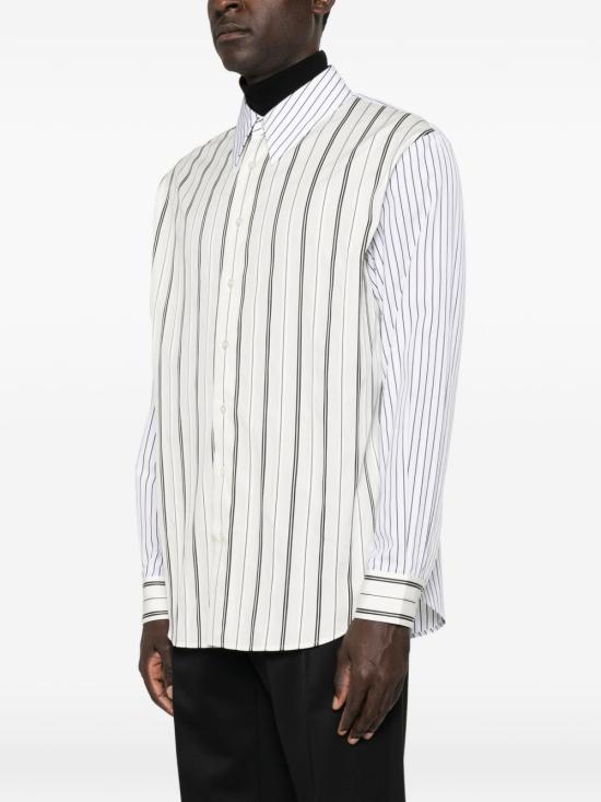 26FW 생로랑 긴팔 셔츠 873465Y2O13 9787 Craie noir - SAINT LAURENT