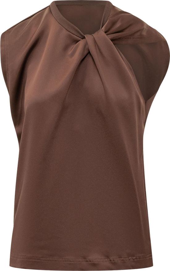26FW 핑코 블라우스 107539A3GBL86 BROWN