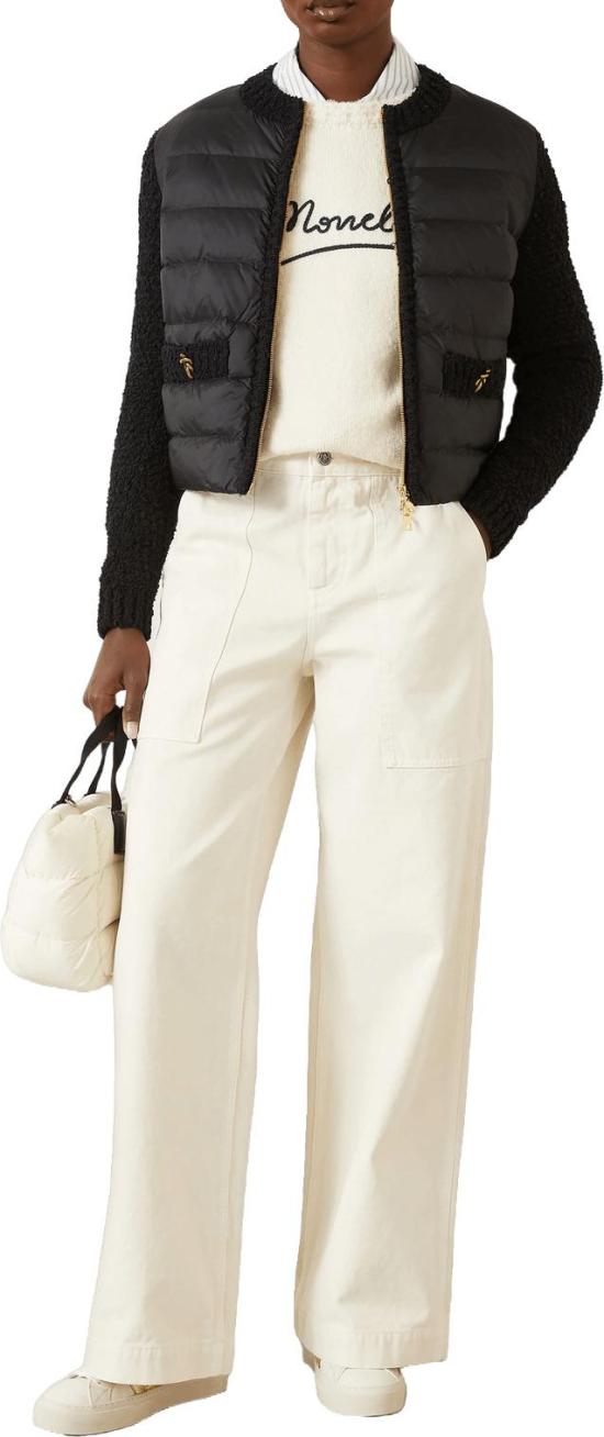 26SS 몽클레어 스트레이트 팬츠 9998245626142 WHITE - MONCLER