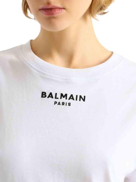 26FW 발망 반팔 티셔츠 10111608881438 WHITE - BALMAIN