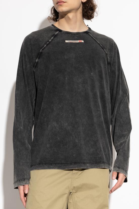26FW 디젤 긴팔 티셔츠 A23181 0KNCW 900A DARK GREY DOM - DIESEL