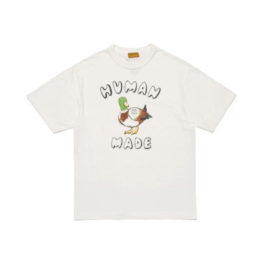 26SS 휴먼메이드 그래픽 코튼 티셔츠 HM31TE022 WHITE DOM