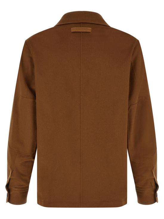 26FW 에르메네질도제냐 긴팔 셔츠 E8V46SOT6B092 Brown - ERMENEGILDO ZEGNA