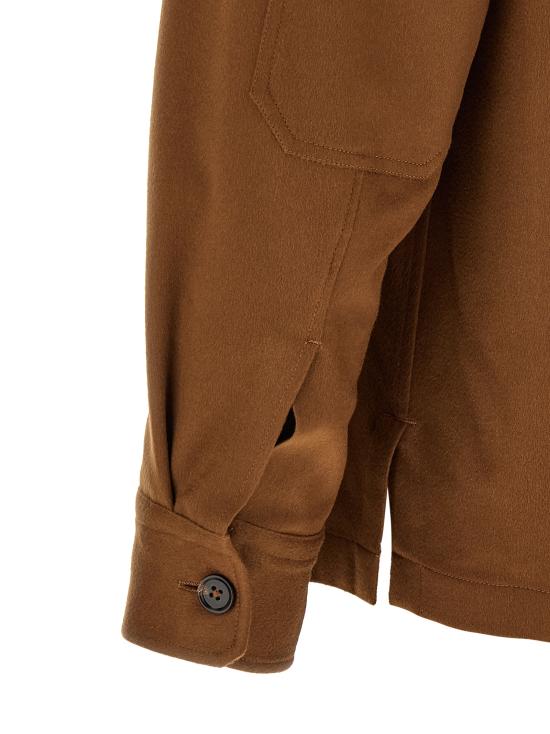 26FW 에르메네질도제냐 긴팔 셔츠 E8V46SOT6B092 Brown - ERMENEGILDO ZEGNA