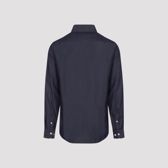26FW 조르지오 아르마니 긴팔 셔츠 GM001509 AF15417 MB001 BLUE DENIM - GIORGIO ARMANI