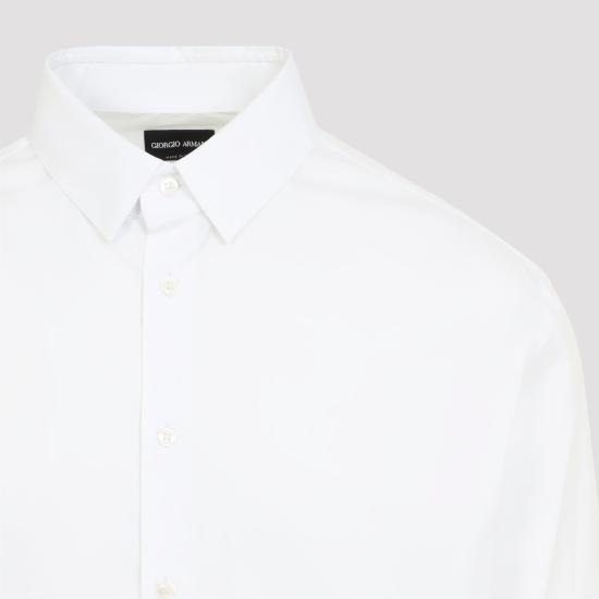 26FW 조르지오 아르마니 긴팔 셔츠 GM000056 TE11184 U0002 BRILLIANT WHITE - GIORGIO ARMANI