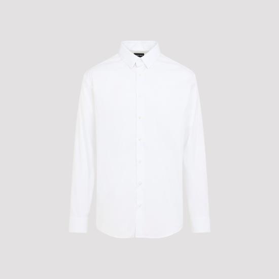 26FW 조르지오 아르마니 긴팔 셔츠 GM000056 TE11184 U0002 BRILLIANT WHITE - GIORGIO ARMANI