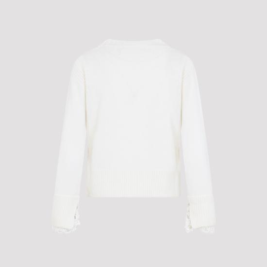 26FW 에르마노 설비노 스웨터 D495N303APPYI 14300 MARSHMALL - ERMANNO SCERVINO