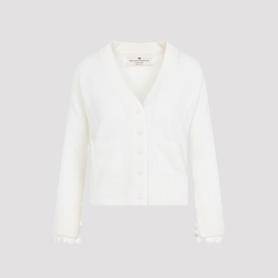 26FW 에르마노 설비노 스웨터 D495N303APPYI 14300 MARSHMALL - ERMANNO SCERVINO