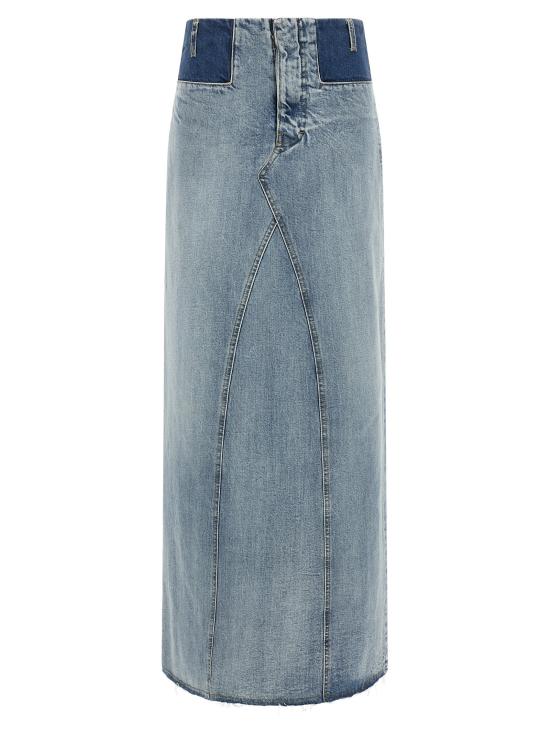 26FW 마르지엘라 데님 스커트 데님 , 연한 파란색