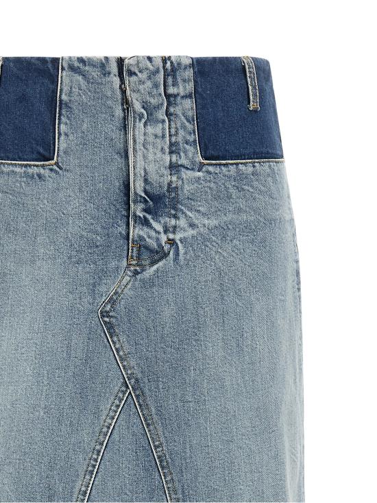 26FW 마르지엘라 데님 스커트 데님 , 연한 파란색 - MAISON MARGIELA