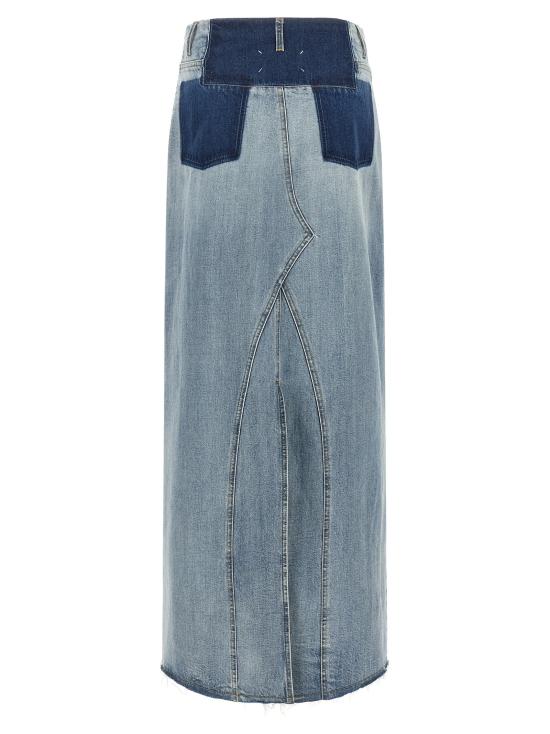 26FW 마르지엘라 데님 스커트 데님 , 연한 파란색 - MAISON MARGIELA