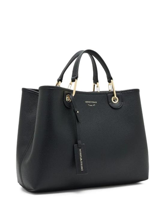 26FW 엠포리오 아르마니 MYEA 미디엄 쇼퍼백 EW000360 AF12103 MC032 BLACK GREY - EMPORIO ARMANI