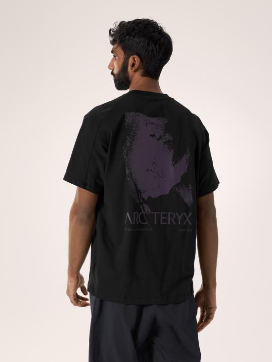 26SS 아크테릭스 반팔 티셔츠 ATQSM10296 BLACK MOONDROP DOM - ARC`TERYX