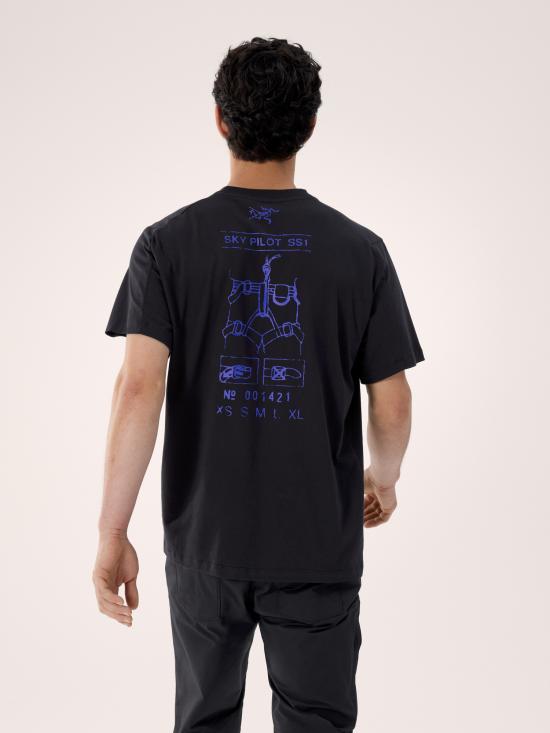 26SS 아크테릭스 반팔 티셔츠 ATQSM10297 BLACK FLUIDITY DOM - ARC`TERYX