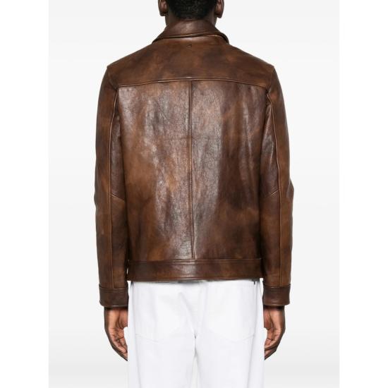 26FW 돈답 가죽 자켓 JU025 XXX 737 BROWN - DONDUP