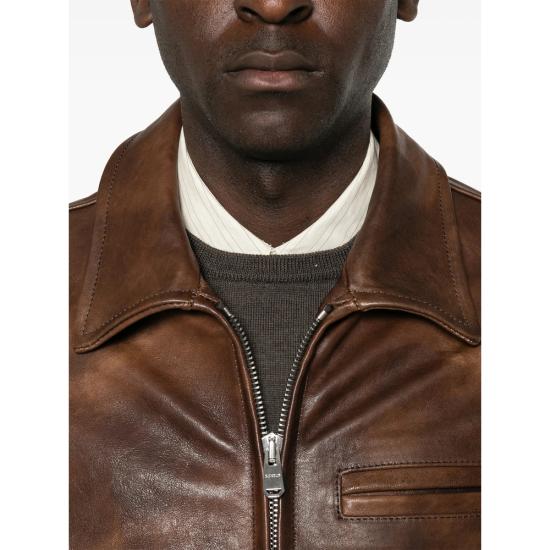 26FW 돈답 가죽 자켓 JU025 XXX 737 BROWN - DONDUP