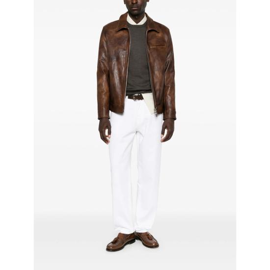 26FW 돈답 가죽 자켓 JU025 XXX 737 BROWN - DONDUP