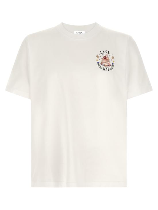 26FW 카사블랑카 반팔 티셔츠 MPF26JTS00105CASAWAY White