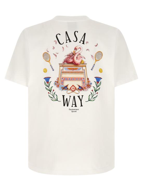 26FW 카사블랑카 반팔 티셔츠 MPF26JTS00105CASAWAY White - CASABLANCA