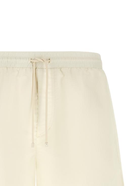 26FW 브루넬로 쿠치넬리 로고 스윔 팬츠 MW817043COG80 White - BRUNELLO CUCINELLI