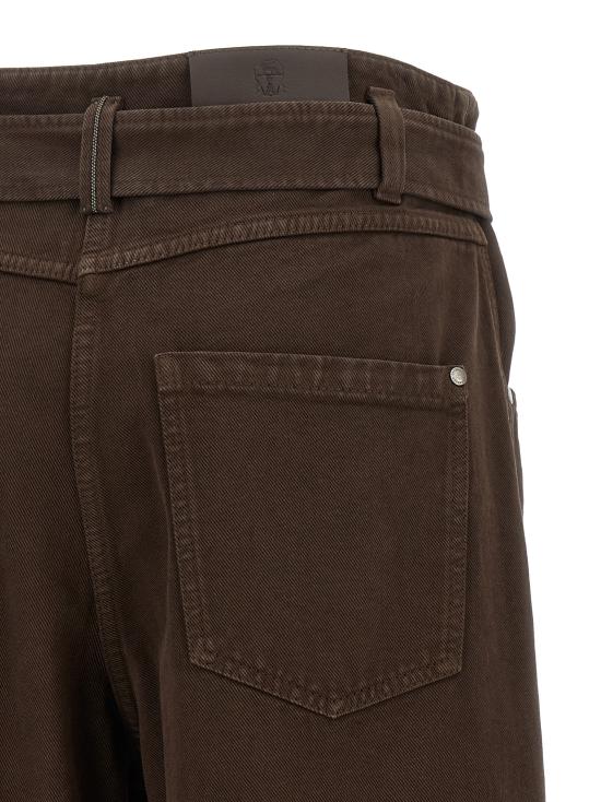 26FW 브루넬로 쿠치넬리 데님 팬츠 M0H81P4109C4299 Brown - BRUNELLO CUCINELLI