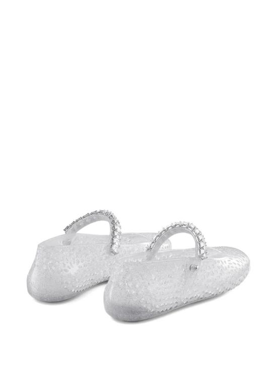 26FW 지미추 플랫 슈즈 THE JELLY NTX CLEAR SILVER MIX CRYSTAL - JIMMY CHOO