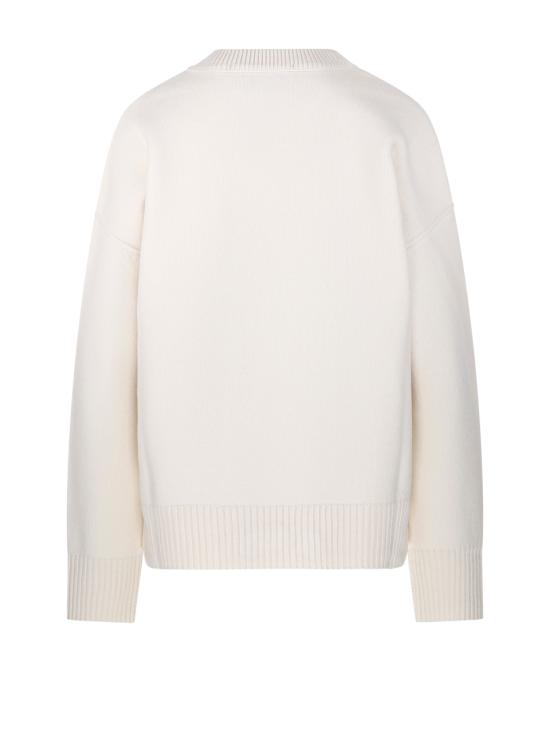 26FW 아미 빅 하트 울 크루넥 스웨터 UKS838 018 154 OFF WHITE RED - AMI