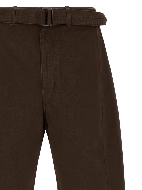 26FW 르메르 트위스트 벨티드 팬츠 PA326LD1077BR512 Brown - LEMAIRE