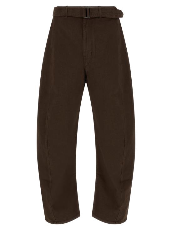 26FW 르메르 트위스트 벨티드 팬츠 PA326LD1077BR512 Brown