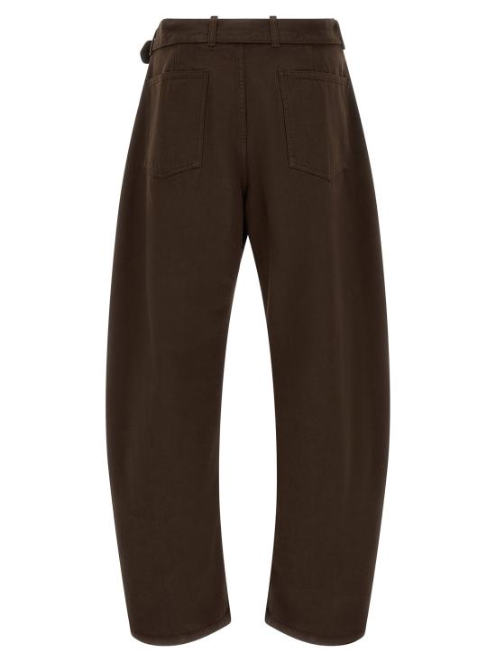 26FW 르메르 트위스트 벨티드 팬츠 PA326LD1077BR512 Brown - LEMAIRE
