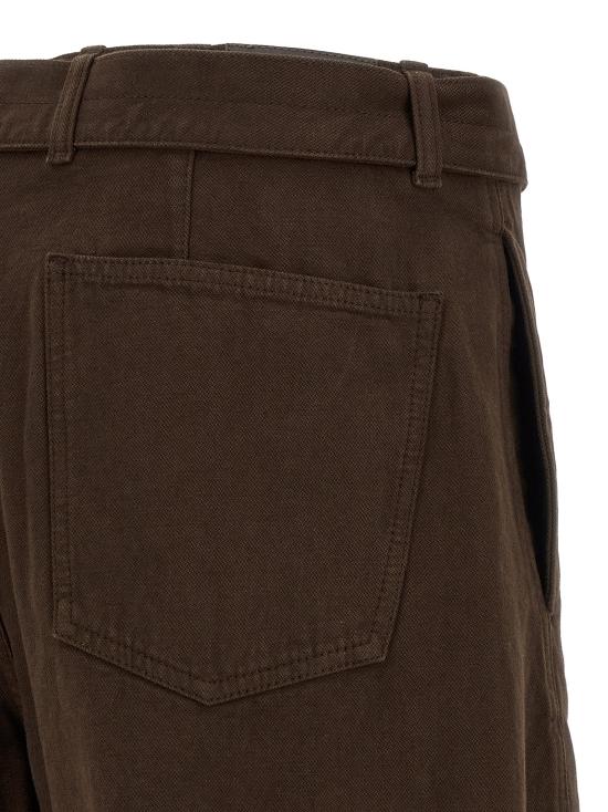26FW 르메르 트위스트 벨티드 팬츠 PA326LD1077BR512 Brown - LEMAIRE