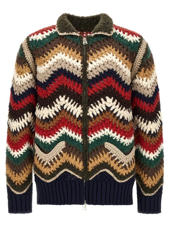 26FW 사카이 집업 니트 2604130M926 Multicolor