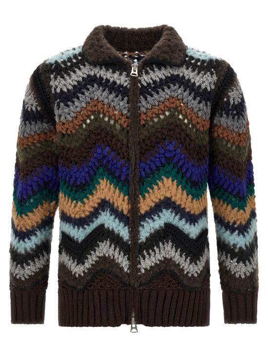 26FW 사카이 집업 니트 2604130M020 Multicolor