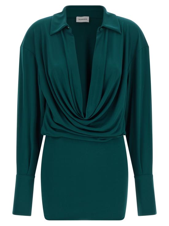 26FW 안다마네 숏 원피스 T200107ATJP199MALACHITE Green