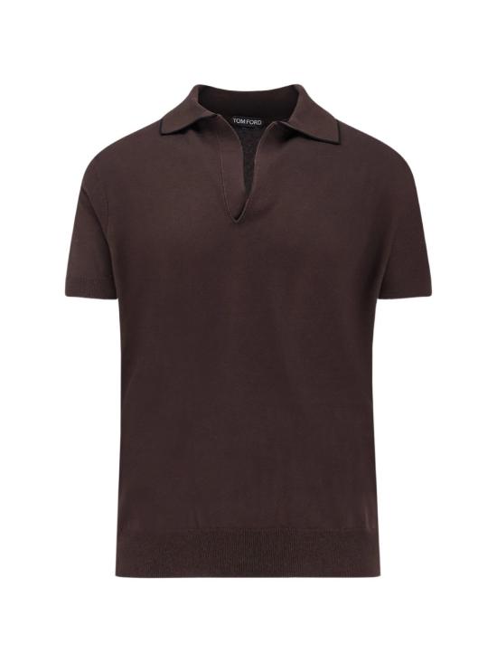 26FW 톰포드 폴로 티셔츠 KPS041YMC047 ECC Chocolate